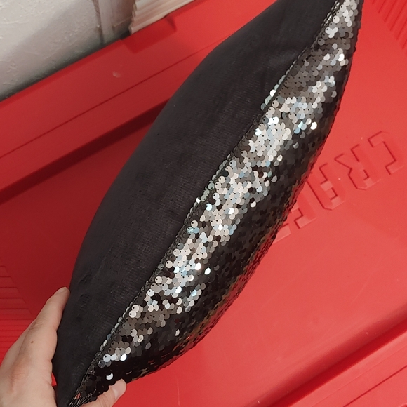 Down Feather Sequin Pillow - Picture 4 of 6